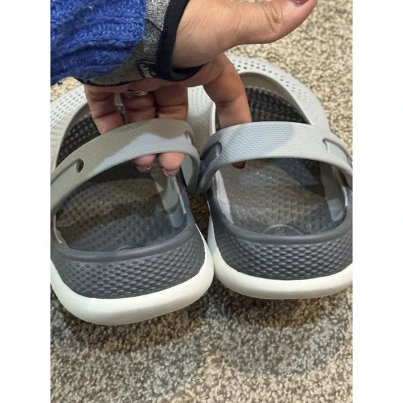 Crocs LiteRide 360 Clog Sandal Gray  Shoes Adult Unisex Size Men 4 / Women 6 - Picture 5 of 5